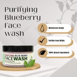 Purifying blueberry face wash