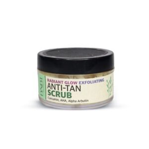 Radiant glow exfoliating anti tan scrub