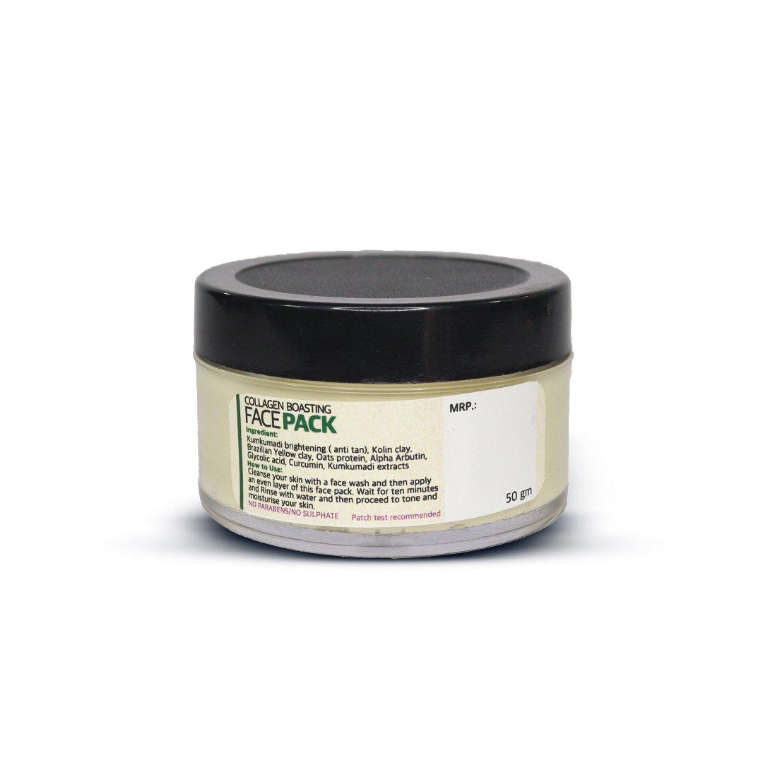 collagen boasting face pack facepack back Collagen Boasting face pack