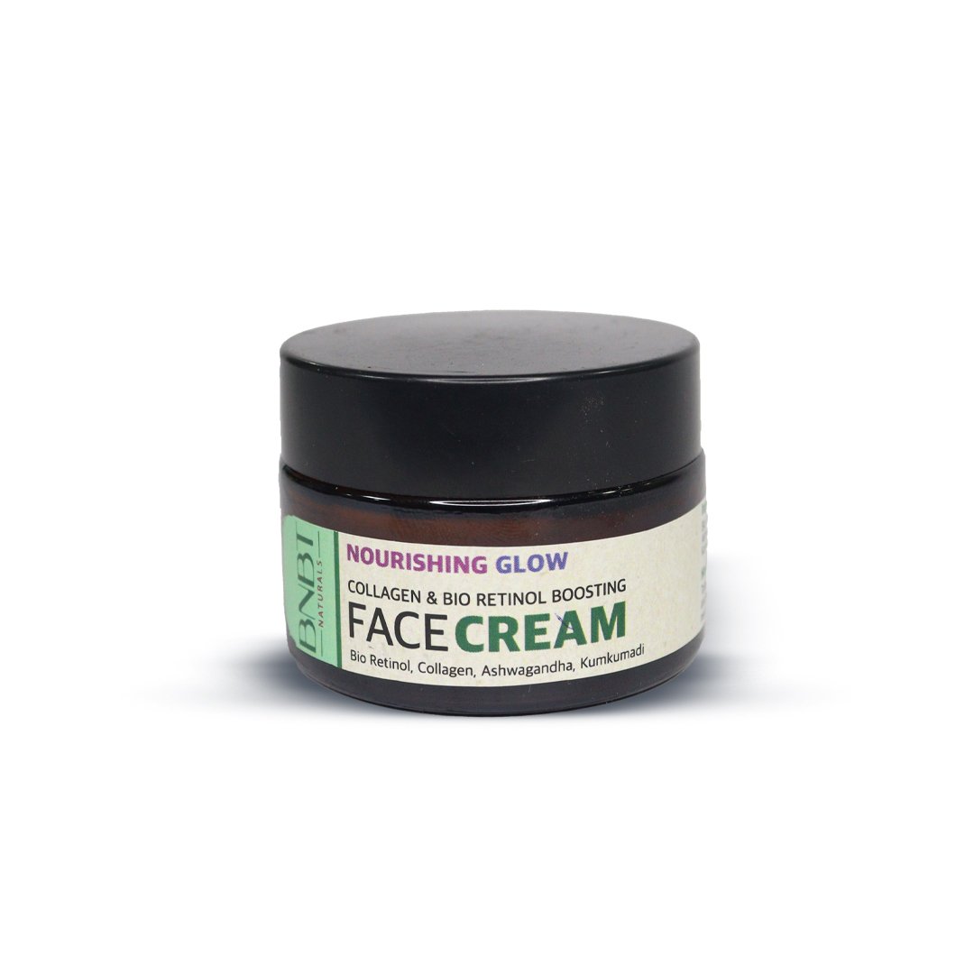 nourishing glow collagen and bio retinol boosting face cream (1) BNBT Naturals