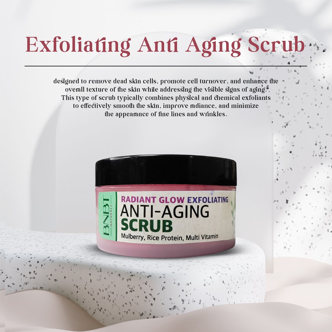 radiant glow exfoliating anti aging scrub Radiant glow exfoliating anti aging scrub