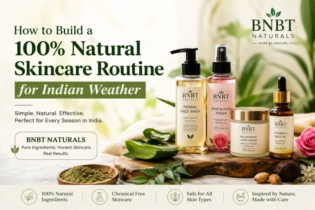 Natural Skincare Routine for Indian Weather